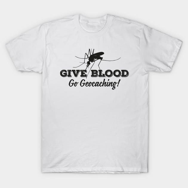 Give blood geocaching T-Shirt by nektarinchen